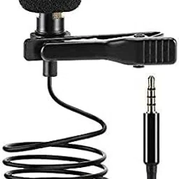 Lapel Mic Mobile Collar Metal Mic Clip Microphone For , Voice Recording, PC, Laptop, Android Smartphones, DSLR Camera Microphone 3.5mm Clip Microphone For Youtube | Collar Mike for Voice Recording Microphone Microphone-6