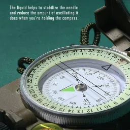 vastu-vigyan Multi function Compass / Military Army Metal Waterproof Compass ( Pack of 1 ) Compass image 4