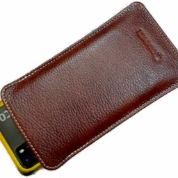 GIMNER Genuine Leather Mobile Pouch, Fits 6.2 to 6.5 Inches Mobile, for Men and Women Pouch-image-2