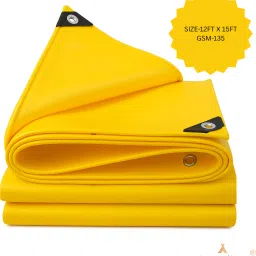 Heavy Duty HDPE Tarpaulin 12x15ft|135GSM | UV Stabilized, Waterproof Sheet Tent - For Waterproof covering, protection from sunlight, dust, and rain in agricultural-image-14