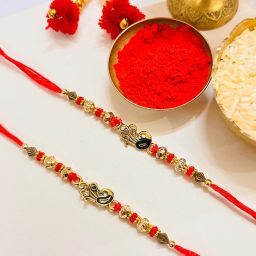 Thread Pack of 2 Rakhi for Brother | Designer Rakhi | Mayur Rakhi Mauli Thread Rakhi Set-image-42