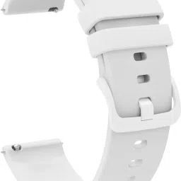 ACM Watch Strap Silicone Color Hook for |Fastrack Optimus 2 Pro Smartwatch White 3731348 mm Silicone Watch Strap-image-99
