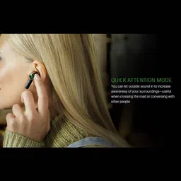 RAZER Hammerhead Pro RZ12-03440100-R3A1 TWS Earbuds with Active Noise Cancellation (20 Hours Playback, Black) image 4
