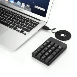 VOOCME Wired Numeric Keypad, 19-Key Corded USB Laptop Keyboard Replacement Key image 4