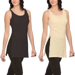 Women Black, Beige Camisole-picture-28