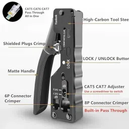 RuhZa Cat6a Cat7 Modular Crimper Wireless Ethernet Lan Adapter compatible with Windows image 4