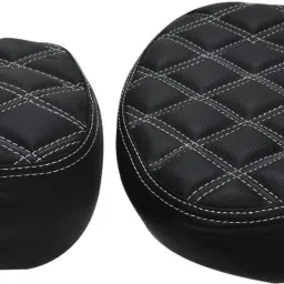 Diamond Cut Design Seat Cover for Royal Enfield Split Bike Seat Cover For Royal Enfield Classic, Classic 350, Classic 500, Classic Chrome-image-51