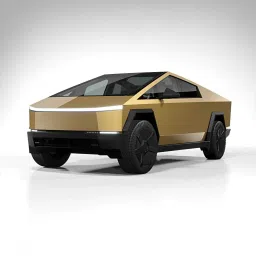 Tesla Cyber Truck toy car|Pullback feature|Diecast metal|Openable doors-image-3