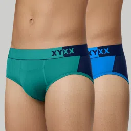 Pack of 2 Dualist Intellisoft Micro Modal Color Blocked Solid Men Brief-image-0