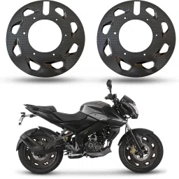 Carbon Pattern Pro Bike Disc Wheel Cover 17 Inch(Pack of 2) Bajaj Pulsar NS-160 Wheel Cover For NA NA-image-59