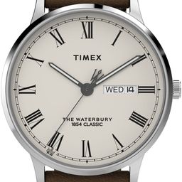 timex Waterbury Cream Round Dial Analog Watch - For Men TW2W50600UJ-picture-14