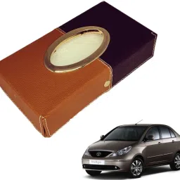 Chrom-Black-Tan Tisue Box Leatherete-153 Vehicle Tissue Dispenser-image-86
