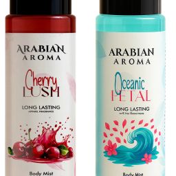 Oceanic Petal & Cherry Lush Body Mist Combo, Fresh Aqua & Cherry Fragrance Body Mist - For Women-image-54