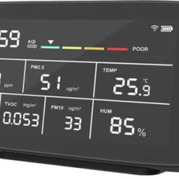 Air Quality Meter 10In1 With WIFI Detects CO2,PM2.5/PM10,HCHO,TVOC,temp,humidity Air Quality Meter-6