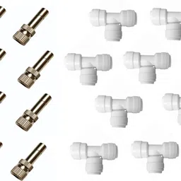 aurawater 8pcs Fogger Nozzles | 8pcs T-Connector | Misting Sprayer Cooling Kit_D37 100 L Hose-end Sprayer-picture-6