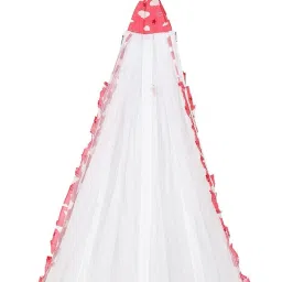 Baby Sleep Swing Cradle with attached Mosquito net and Spring-3