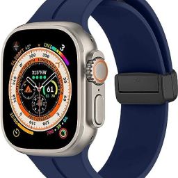SwapME Magnetic for Apple Watch Ultra Band 49mm 45mm 44mm 42mm, iWatch Bands Men/Women,Soft Sport Silicone Replacement Wristband Strap for Apple Watch Band Series 8/7/6/5/4/3/2/1/SE Smart Watch Strap-image-15