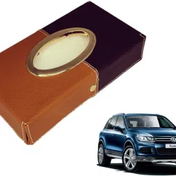 Chrom-Black-Tan Tisue Box Leatherete-273 Vehicle Tissue Dispenser-image-71