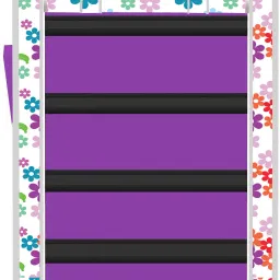 flipkart perfect homes studio 5 Layer Mini Flower Print PP Collapsible Wardrobe image 2