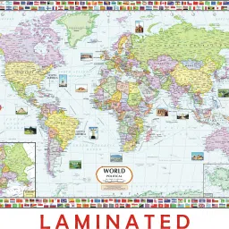 World Map : Political - Wall Chart Paper Print-9