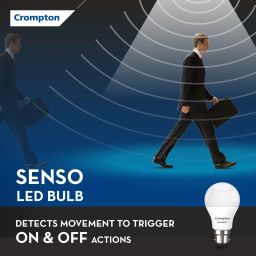 crompton 9 W Motion Sensor Round B22 LED Bulb image 4