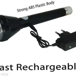 idoleshop ® Dual Mode Power Full Led Rechargeable Torch Light Up to 900 Meter Range 9 hrs Torch Emergency Light image 5