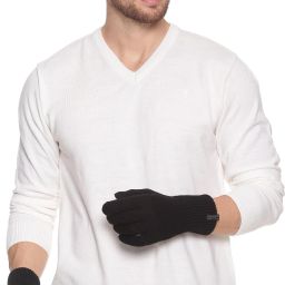 Solid Winter Men Gloves-image-20