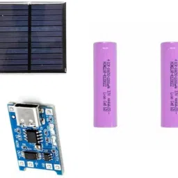 Combo Pack of Solar Panel with 1200 mah Lion Battery and C-Type Charging Module Electronic Components Electronic Hobby Kit-image-63