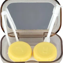 zabb Eye Lens Storage Case with Inbuilt Mirror - 1 case and 1 Holder stick for each lens Lens Storage Case image 2