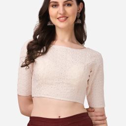 Boat Neck Women Blouse-image-95