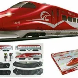 Tigers Bullet Train Set with Light and Sound & Track High Speed Electric-13