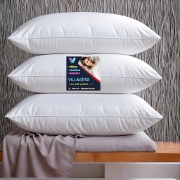 LUXURY Cotton Solid Sleeping Pillow Pack of 3-image-16