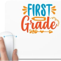 UDNAG White Mousepad 'School Teacher | first grade' for Computer / PC / Laptop [230 x 200 x 5mm] Mousepad-image-85