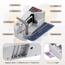 SKYFUN Portable Money Note Counter Machine with UV/WM Counterfeit Detection Note Counting Machine image 4