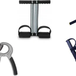 Hand Grip & Rubber & Double spring tummy Trimmer Ab Exerciser (Multicolor) Ab Exerciser-21