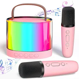 TXOR MERAK, Mini Portable Karaoke with 2 Wireless Mic 5-6 Hrs Playtime 5 W Bluetooth Speaker-20