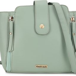 fastrack Green Women Sling Bag - Medium Solid-picture-25