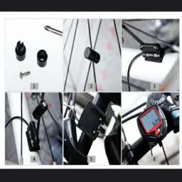 swabs 15 Function Bicycle Computer Odometer Speedometer With Digital LCD Wired Wired Cyclocomputer image 3