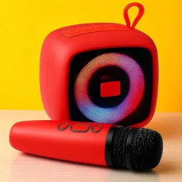 Nilesawar X451 Wireless Karaoke Mic with Bluetooth Speaker – Portable Singing System 5 W Bluetooth Speaker-image-97