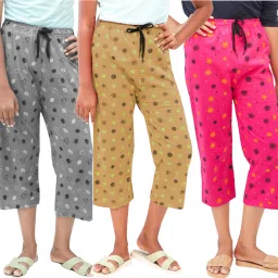 3 pcs combo Women Multicolor Capri-image-19