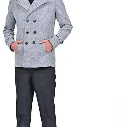 Wool Blend Solid Coat For Men-image-68