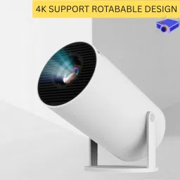 CLAIRBELL Mini HD Projector for Home 4KSupport With Built-in App Netflix/Prime/YouTubeV270 (4500 lm / 1 Speaker / Wireless / Remote Controller) Portable Projector-36