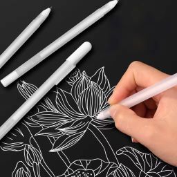 White Gel Pen 0.8mm Line Drawing Sketching Pens Gel Pen-image-24