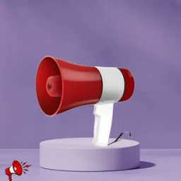 roar Handheld Megaphone with Siren, Microphone & Rechargeable for Outdoor EventsB66 Megaphone Portable Megaphone Siren Loudspeaker Function &Long Battery BackupG66 Outdoor PA System-picture-49