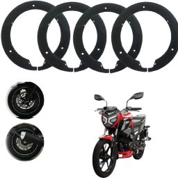 Bike Wheel Cover 17 Inch For Tvs Raider 125 Black Half Pack of 4 Pc Wheel Cover For NA NA-image-12