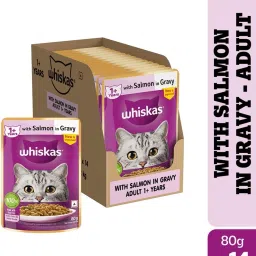 (1+ Years) Salmon 1.12 kg (14x0.08 kg) Wet Adult Cat Food-image-8
