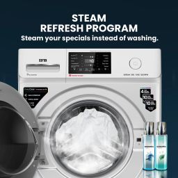 ifb 7 kg 5 Star with Steam Refresh program, 9 Swirl Wash, Eco Inverter, Powered by AI with Wifi Fully Automatic Front Load with In-built Heater Silver image 4