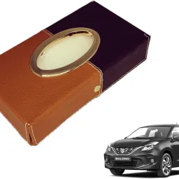 Chrom-Black-Tan Tisue Box Leatherete-58 Vehicle Tissue Dispenser-image-85
