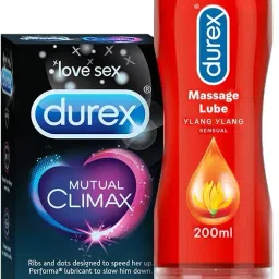 Mutual Climax 10s Condom + Sensual Lube 200ml Set-2 Condom-17