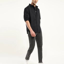 512 Men Tapered Fit Mid Rise Black Jeans-image-89
